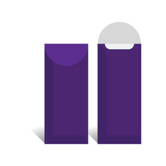 Envelope Size 11.5 x 4.75  template, With 3D Box, Vector File