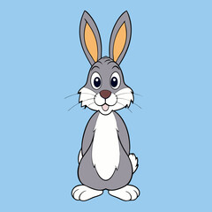 rabbit cartoon vector