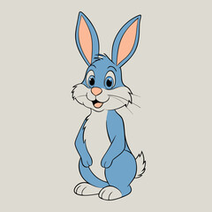 rabbit cartoon vector