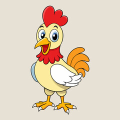 chicken cartoon vector