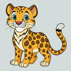 leopard cartoon vector