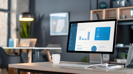 Progress Indicator of Quick Format Operation on a Computer Screen in a Modern Office