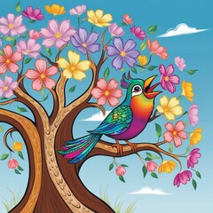 English cottage garden in June