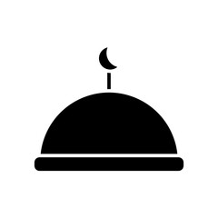 mosque glyph icon