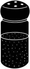 seasoning illustration salt silhouette bottle logo pepper icon spice outline food kitchen cooking ingredient white glass spicy cook flavor shape men vector graphic background