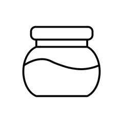 green tea line icon