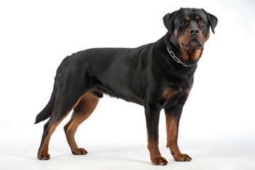 Fototapeta premium rottweiler dog isolated on white