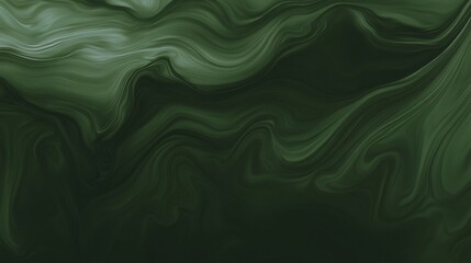 Obraz premium Abstract green swirls, fluid design, background texture
