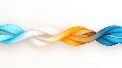 Naklejka premium Colorful Twisted Lines Creating an Abstract Artistic Background for Modern Design Projects