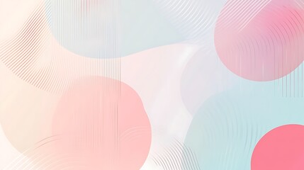 Abstract Pastel Shapes and Linear Designs