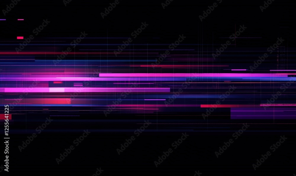 Aufkleber glitch effect overlays, digital distortion textures,digital glitch transition with distorted effect