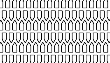 Black and white seamless geometric pattern for sporty background and design element. Vector Format Illustration 