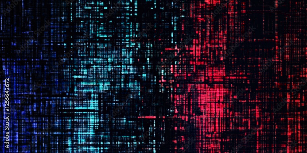 Poster glitch effect overlays, digital distortion textures,digital glitch transition with distorted effect