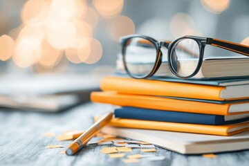 A study desk covered with sticky notes, academic journals, and dissertation drafts