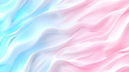 Obraz premium Soft Flowing Abstract Waves in Blue and Pink Tones for Background Art