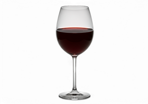 Elegant Red Wine Glass Still Life with Dark Background for Advertising