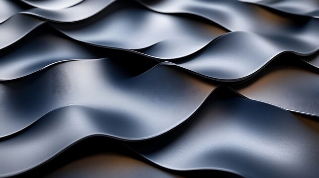 Abstract Dark Gray Wavy Surface Texture Design