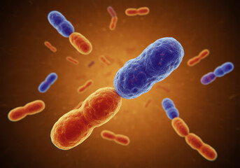 Medical 3D Rendering of Candida spp., Depicting White Fungus Infections Including Candida Albicans and C. Auris
