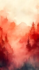 A washed-out background with hints of warm coral fading into light ivory.