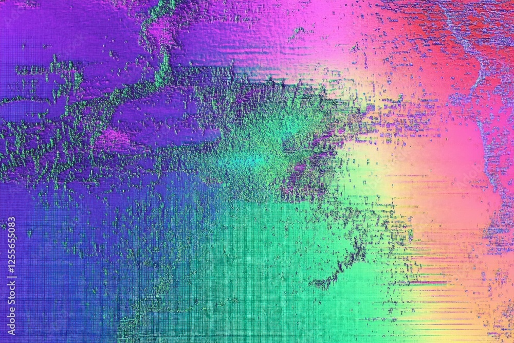 Poster glitch effect overlays, digital distortion textures,digital glitch transition with distorted effect