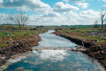 Serenity amidst chaos reveals nature&rsquo;s resilient spirit in a polluted landscape