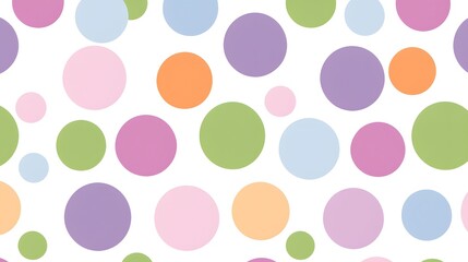 Colorful Abstract Background with Vibrant Circles on White Surface