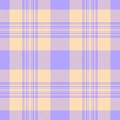 Contour pattern background plaid, oriental fabric check texture. Blank tartan vector textile seamless in indigo and peach puff colors.