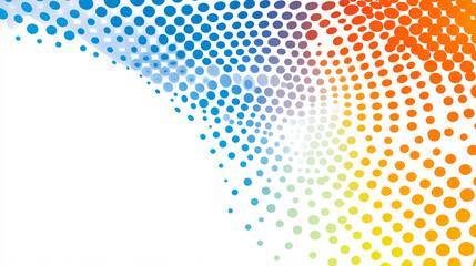 Abstract dynamic halftone dot style colorful background template banner illustration design