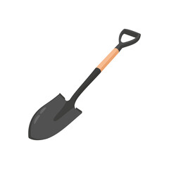 Shovel Flat Icon, Vector illustration