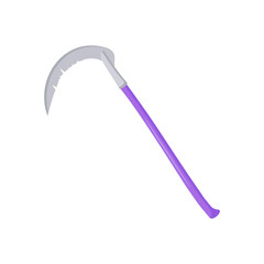 Scythe Flat Icon, Vector illustration