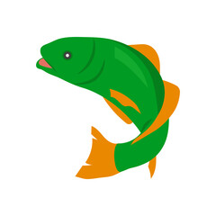 Fish Flat Icon, Vector illustration