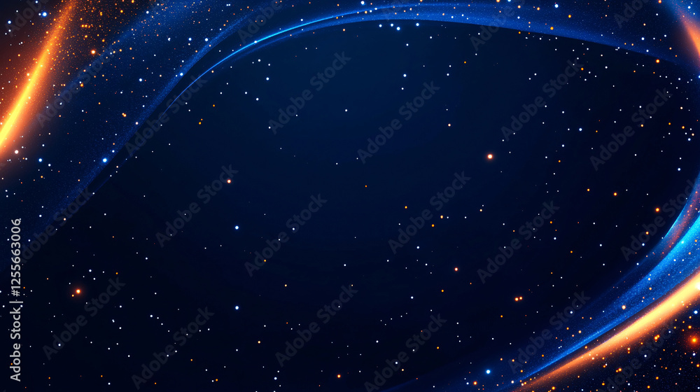 Canvas Prints digital space abstract graphic poster with galaxy and nebula