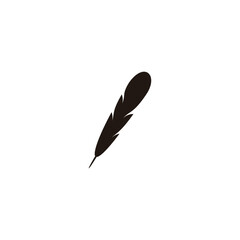 Quill, geometric symbol simple logo vector