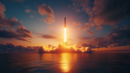 Sunrise Rocket Launch
