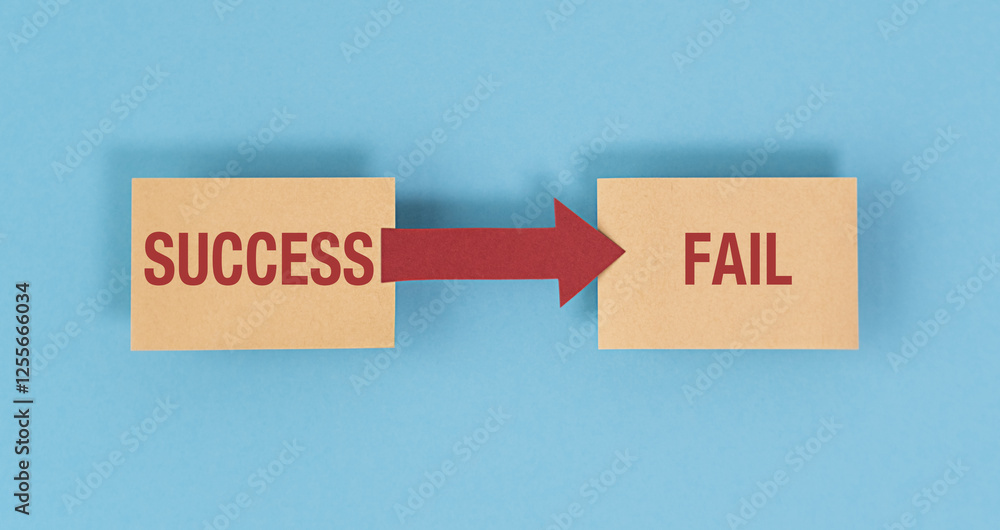 Poster a red arrow pointing to the right and a red arrow pointing to the left