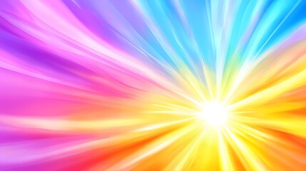 Naklejka premium Vibrant Abstract Rays of Light in Gradient Colors of Pink and Blue