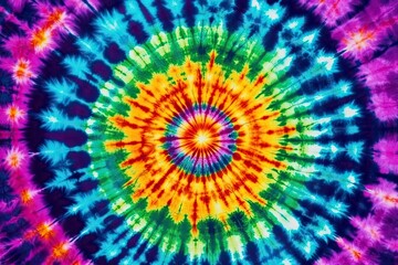 Colorful tie dye pattern abstract background. Abstract textured spiral folded rainbow colorful tie dye textured background.