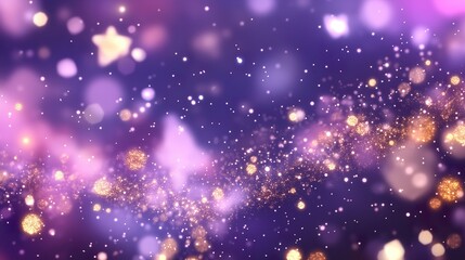 Fototapeta premium Celestial Sky: Silver & Gold 