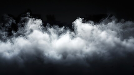 White Mist on Black
