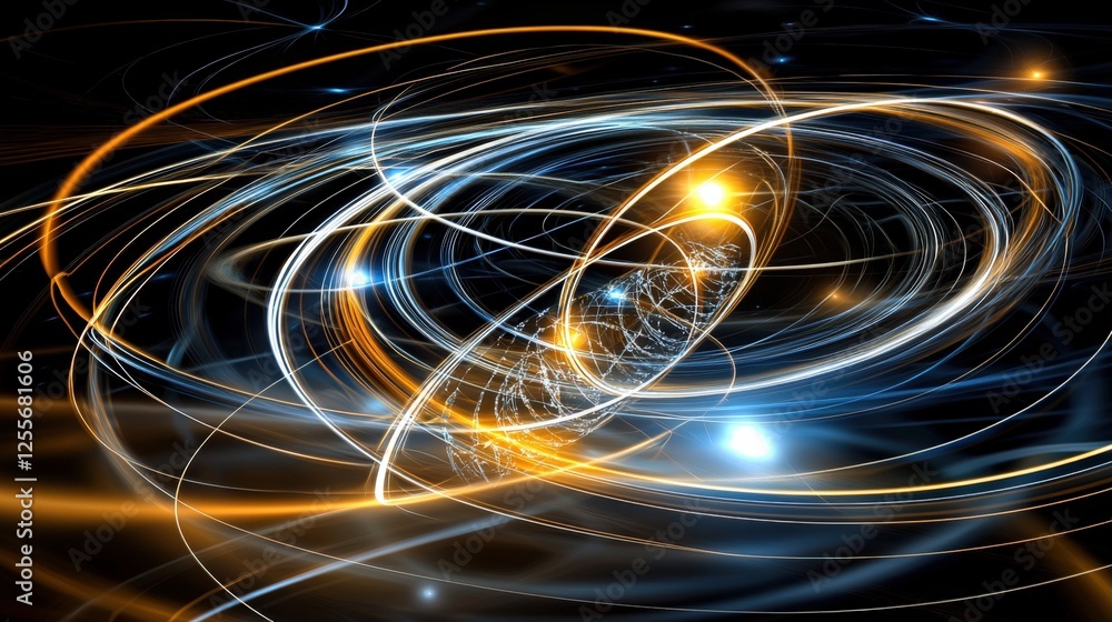 Poster dynamic cosmic dance outer space digital art cosmic environment abstract viewpoint interstellar conc