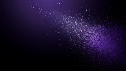 Obraz premium Purple dust particles, dark background, abstract design