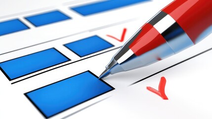 A project task list with priorities assigned, representing task management and organization