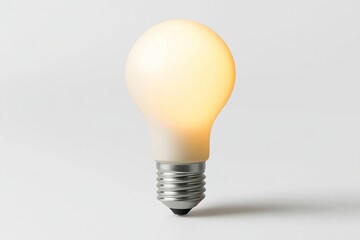 Illuminating Ideas:  A Glowing Light Bulb's Brilliance and Energy Efficiency