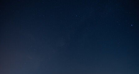 very beautiful  night blue sky and star background.with grain and select white balance.