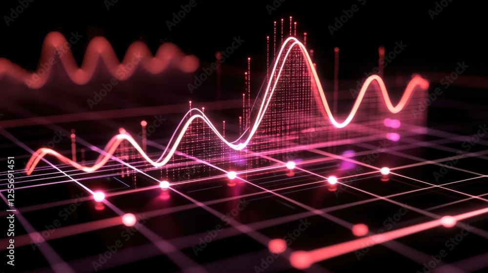 Poster data visualization trends technology sector graphic design digital environment high-tech viewpoint i