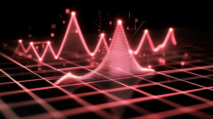 Analyzing data trends digital environment graphic visualization technology perspective data science concepts