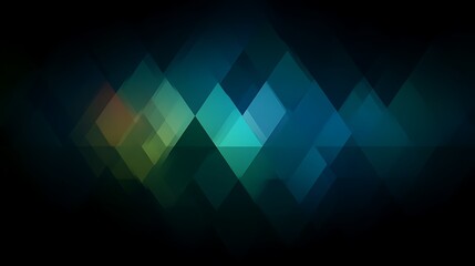 Fototapeta premium Abstract Dark Teal Green Triangle Pattern Background