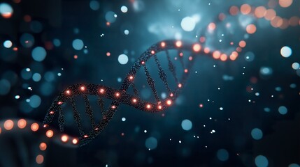 Luminous DNA: Modern Strand Art
