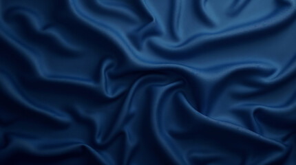 A smooth, Matte, and evenly lit plain Navy silk texture background.