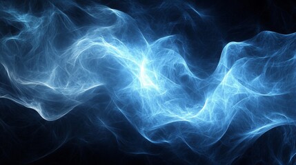 Fototapeta premium Abstract Blue Energy Wave Background